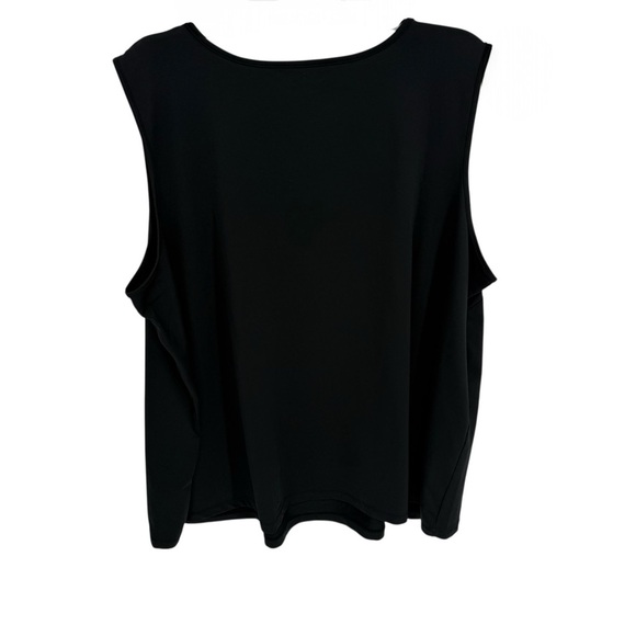 Catherines Lot Of 2 Tank Tops Size 3X Purple Black Sleeveless Pullover Women’s - Picture 5 of 7